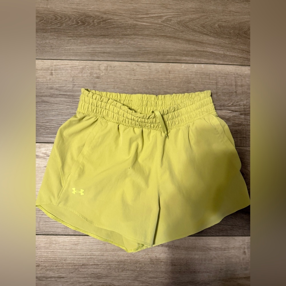 Under Armour Women's Neon Yellow Training Shorts